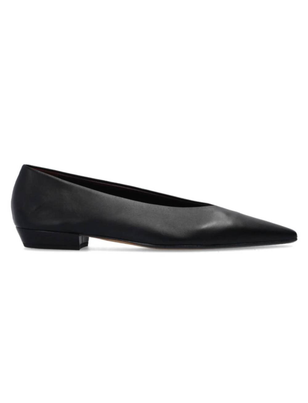 NEW BOTTEGA VENETA women's leather ballerina flats in black